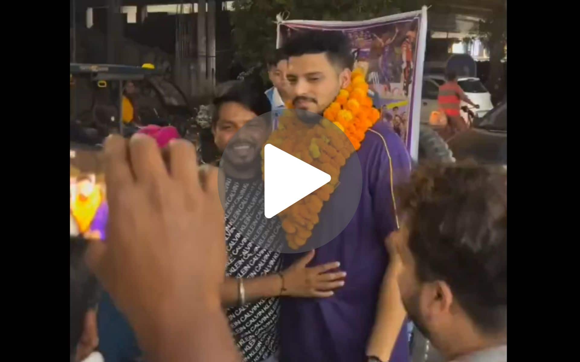 [Watch] Vaibhav Arora Gets A Hero's Welcome In Hometown After IPL 2024 Win For KKR